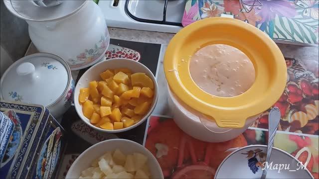 НЕЖНЫЙ ДЕСЕРТ (Ряженка, сметана, фрукты)