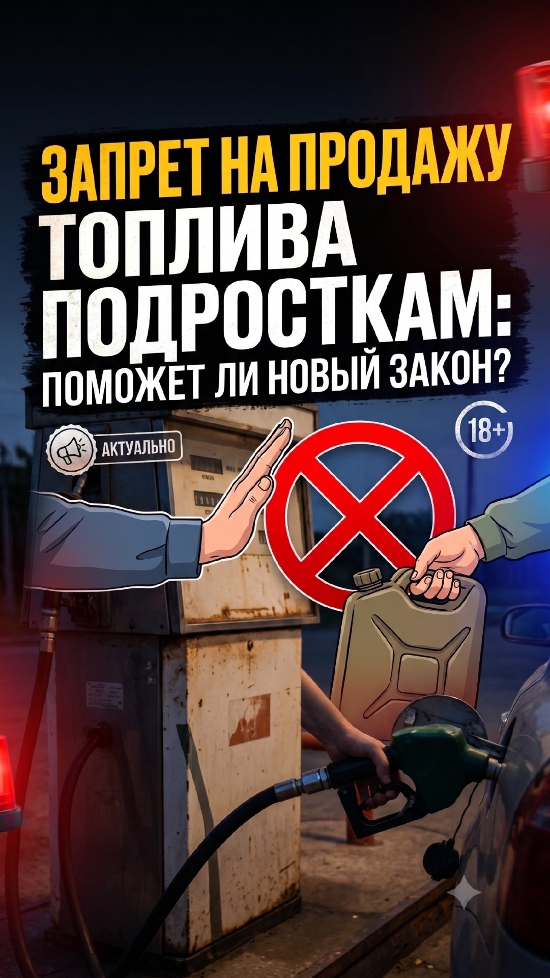 Запрет на продажу топлива подросткам: поможет ли новый закон?