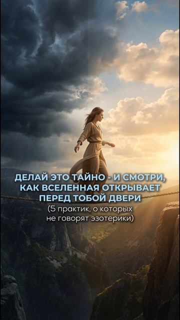 ДЕЛАЙ ЭТО ТАЙНО - и смотри, как ВСЕЛЕННАЯ открывает перед тобой двери