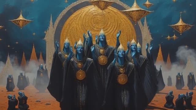 The Brass-Crowned Envoy Of The Meridian Choir (Visual Masterpiece)
