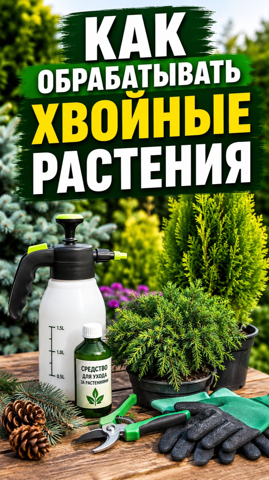 Как обрабатывать хвойные расстения