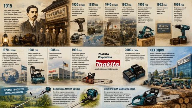 История компании Makita