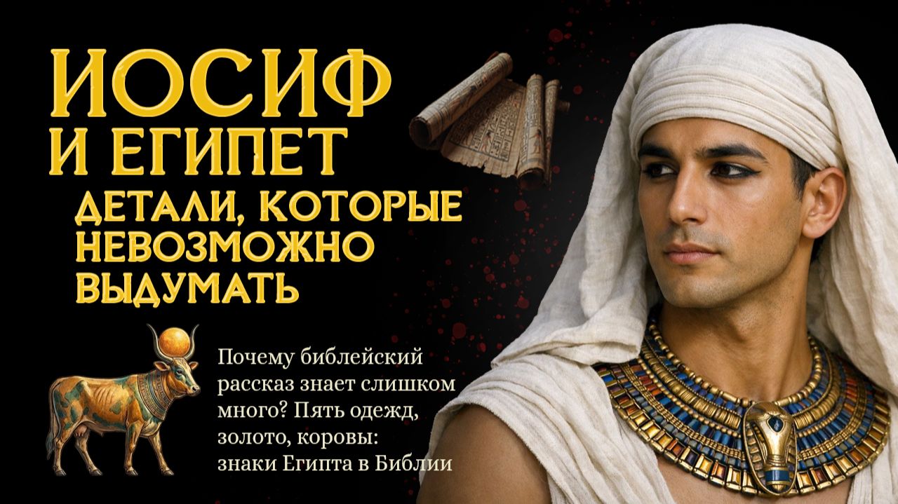 📜Иосиф, сын Иакова. Библейский рассказ знает слишком много. Непридуманные детали