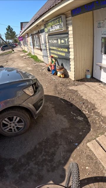 Знакомство с садовыми гномами #велопоездка #велосипед #Тюмень
