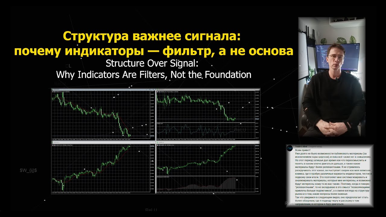 Структура важнее сигнала: почему индикаторы — фильтр, а не основа