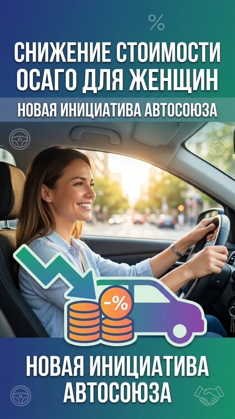 Снижение стоимости ОСАГО для женщин: новая инициатива автомобильного союза