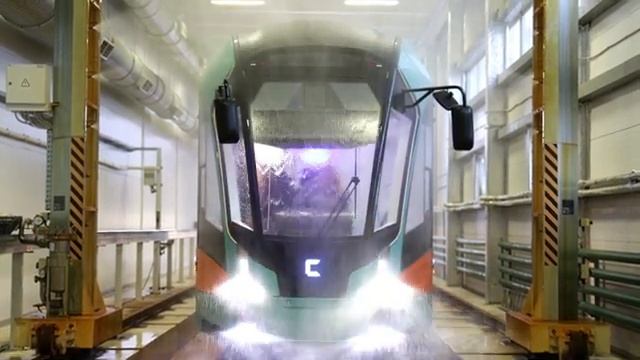 Водные процедуры вагона для «Славянки» на НЗЭТ