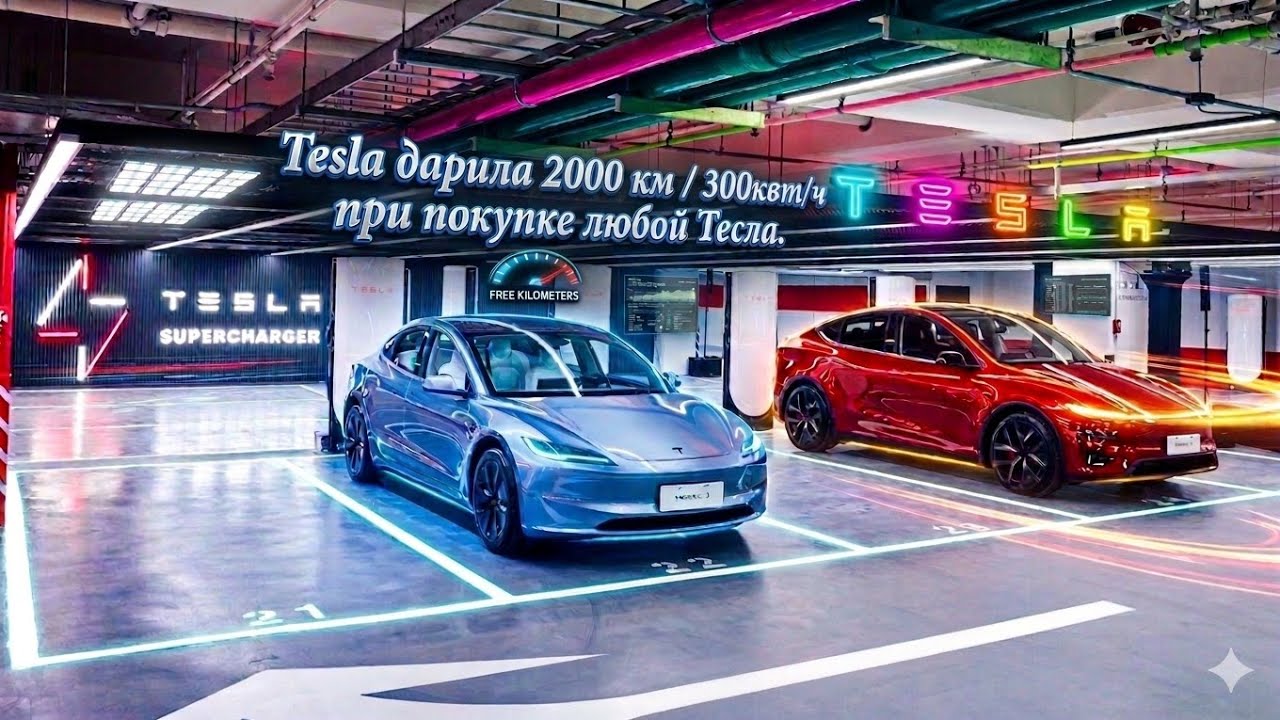 Tesla дарила всем по 2000 км. Обновление 2026.14.2. Расход каждый день. @teslamotics
