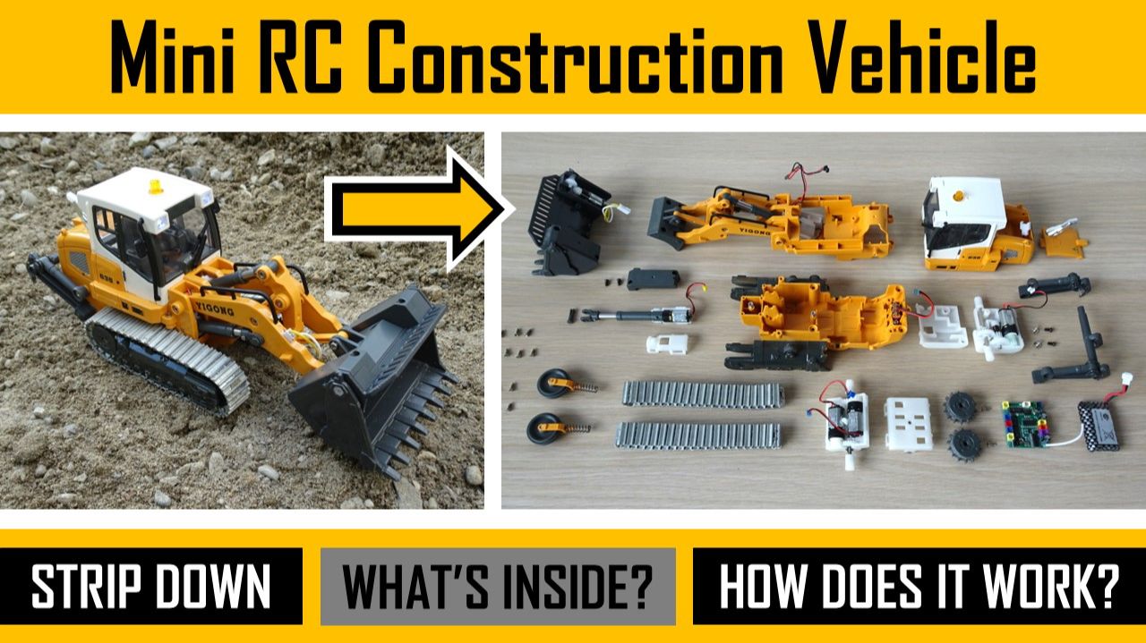 Yi Gong YG636 1:50 Scale RC Construction Vehicle - Strip Down, What's Inside, How Does It Work?