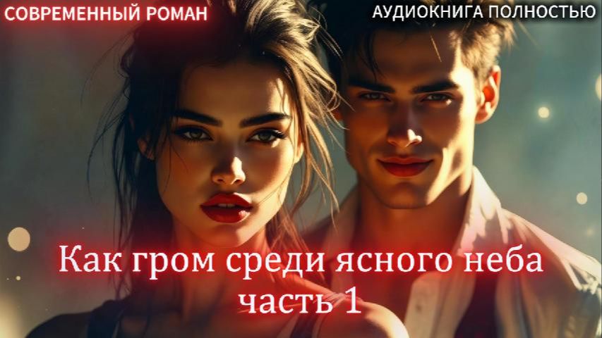 Как гром среди ясного неба | часть 1 | СОВРЕМЕННЫЙ ЛЮБОВНЫЙ РОМАН | АУДИОКНИГИ | слушать полностью
