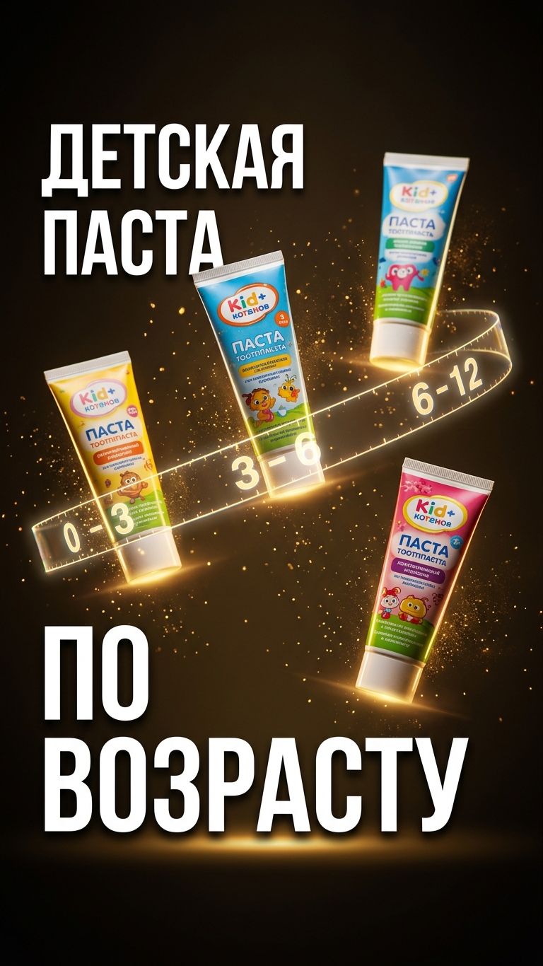 🦷 Детская зубная паста: гид по возрастам