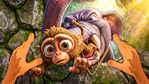 СЛОН СЪЕЛ МАЛЕНЬКУЮ ОБЕЗЬЯНКУ И ЭТО УЖАС...🐵 в I Am Monkey VR
