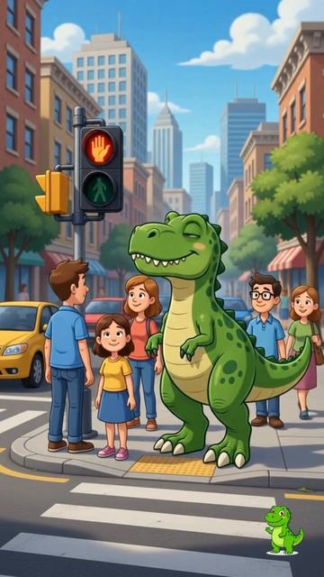 Динозавр попал в СОВРЕМЕННЫЙ ГОРОД 😱🦖 #ДиноРекс #shorts