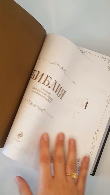 Библия в русском синодальном переводе с полями для записей (коричневая)