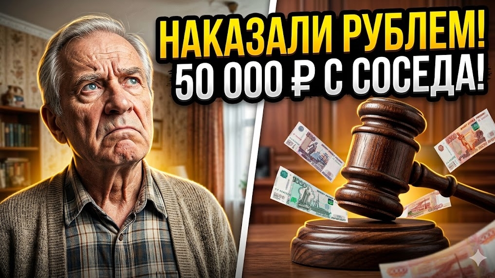 Пенсионер отсудил 50 тысяч рублей у шумного соседа сверху