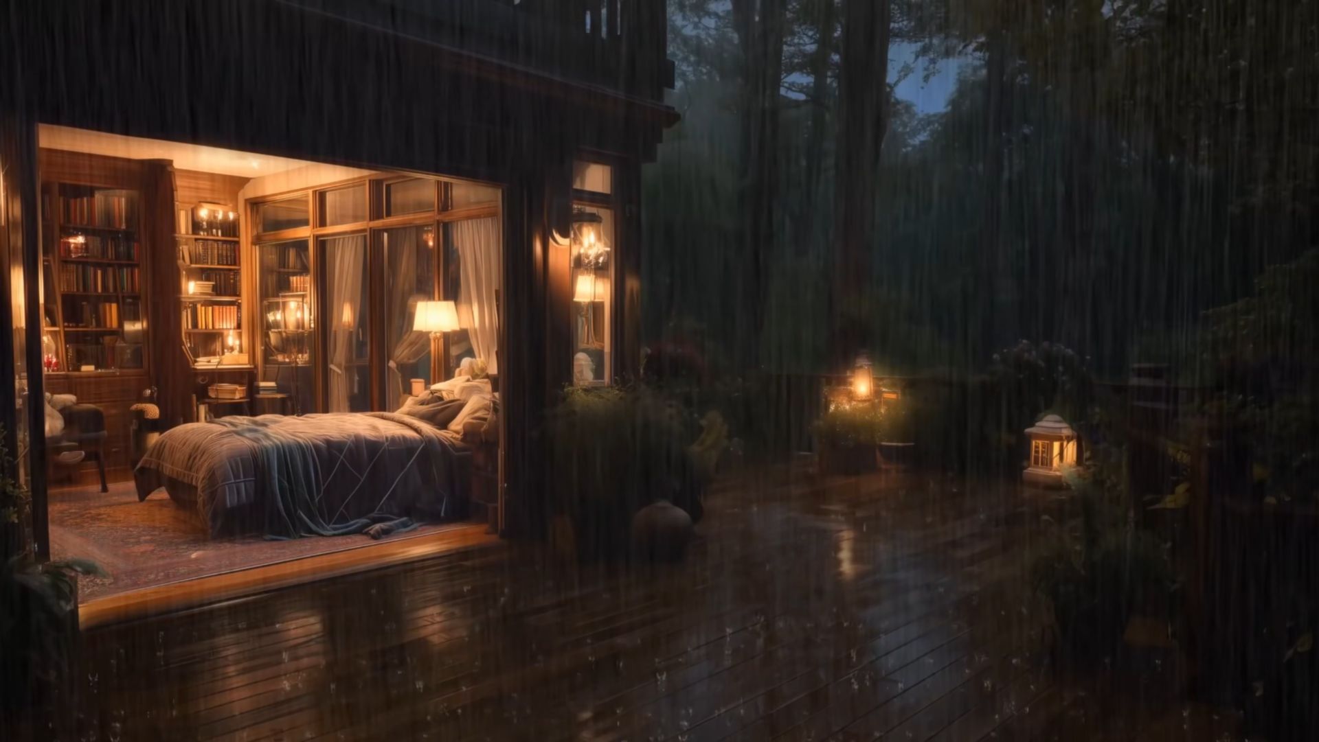 ШУМ ДОЖДЯ ДЛЯ СНА 🌧️ УЮТНАЯ ДОЖДЛИВАЯ НОЧЬ ДЛЯ ОТДЫХА И СНЯТИЯ СТРЕССА