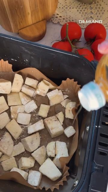 Тёплый салат с баклажанами и грецким орехом 🥗✨