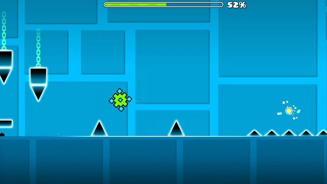 прохожу третий уровень в Geometry Dash