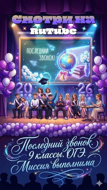 🔔 Последний звонок 2026. 9 классы. ОГЭ. Миссия выполнима