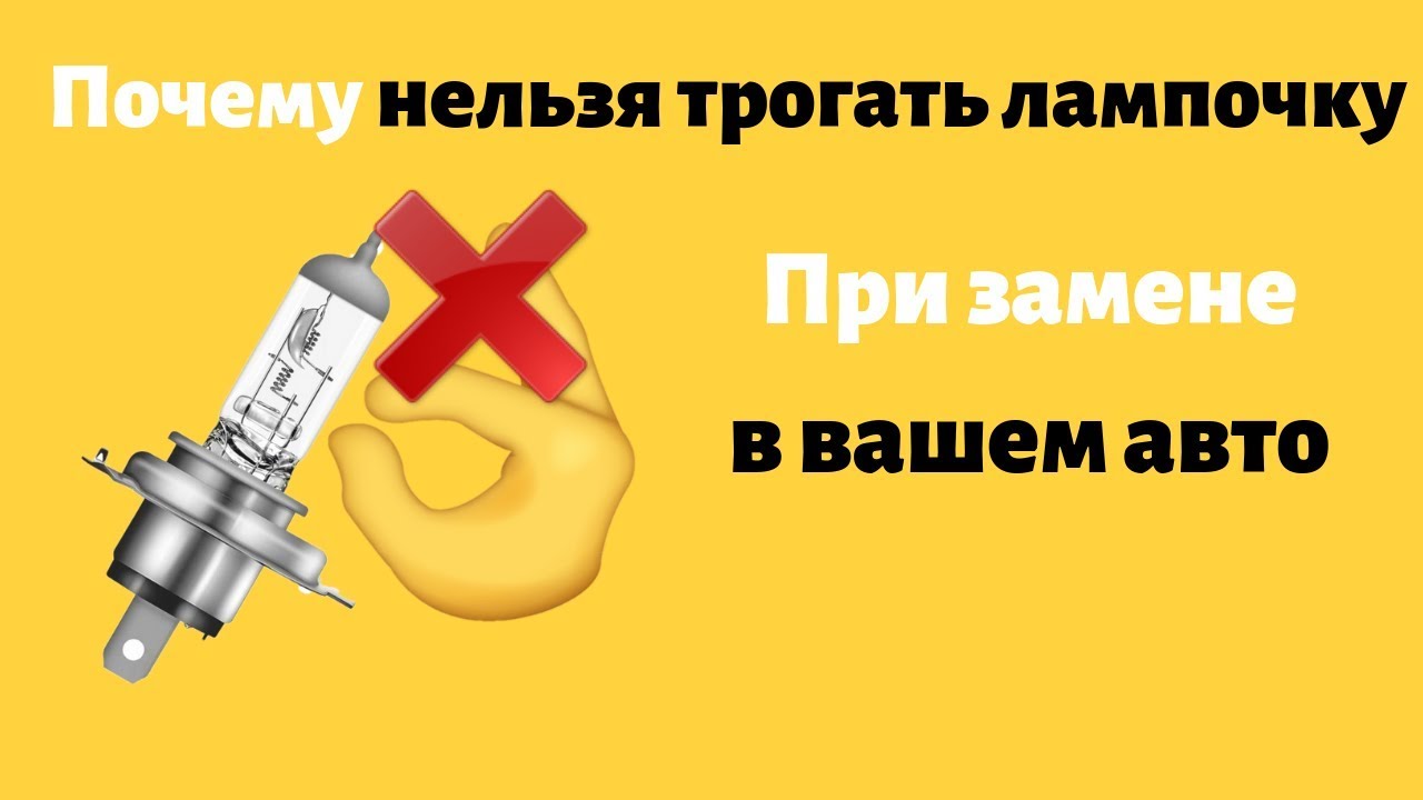 Почему нельзя трогать галогенные лампы руками | Как правильно заменить лампочку на авто | АвтоХак