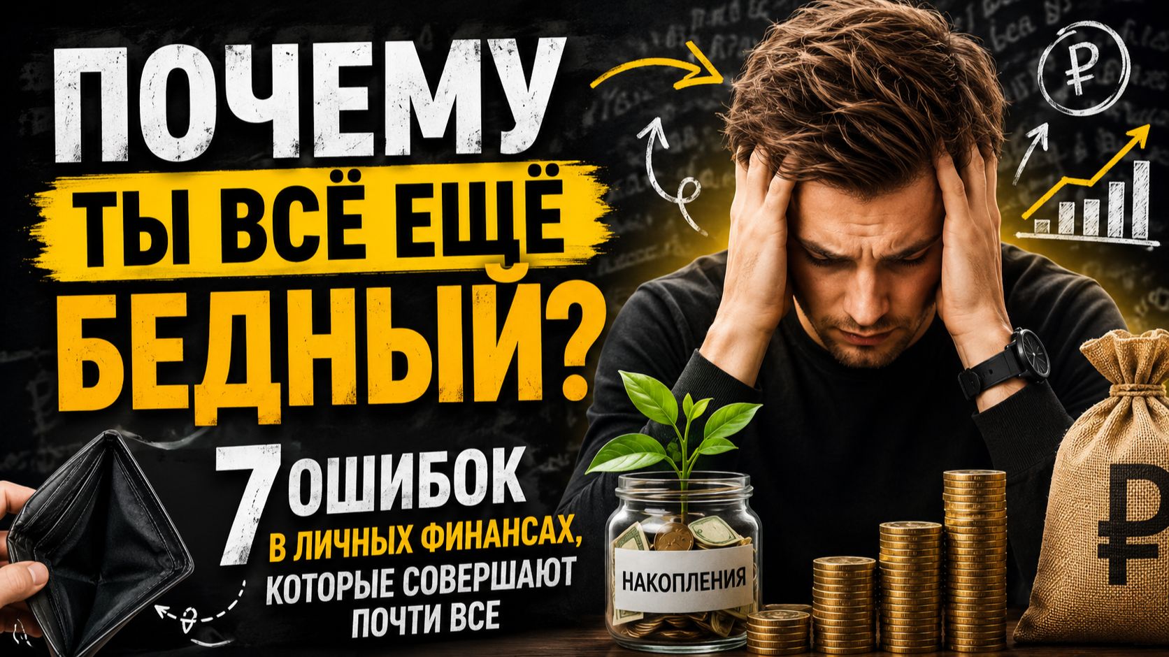 Почему ты всё ещё бедный? 7 ошибок в личных финансах, которые совершают почти все