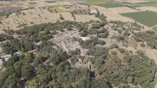 D-Log M. Tevfikiye, Turkey. Aerial View Of The Ancient City Of Troy Archaeological Site On Hisarl...