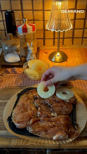 Сочная курочка с ананасами😍