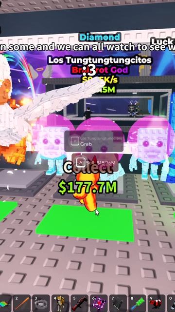 LUCK LUCK LUCK SAHUR AND BLACK HOLE GOAT 😳🤯 Steal A Brainrot Roblox