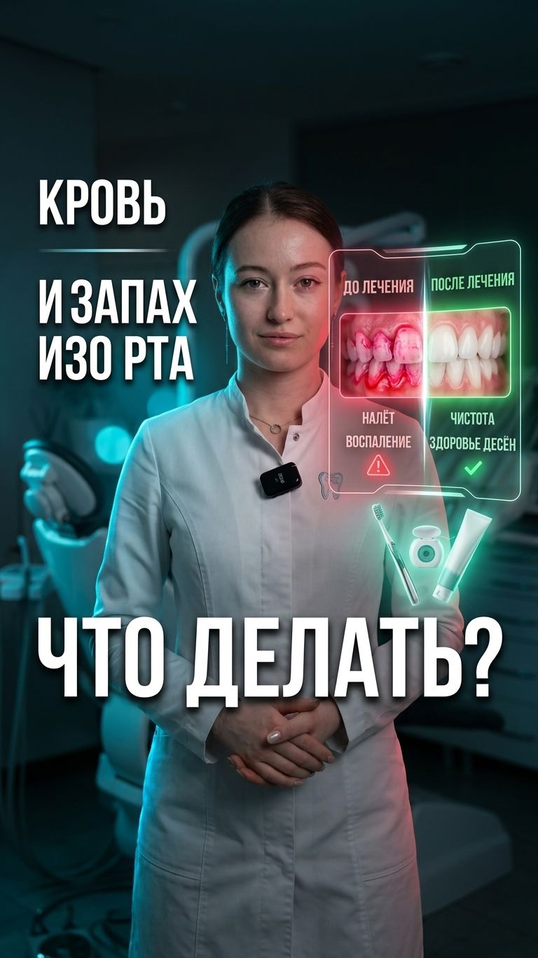 Запах изо рта от камней под десной: как убрать за 3 месяца без боли. Реальный кейс ухода.