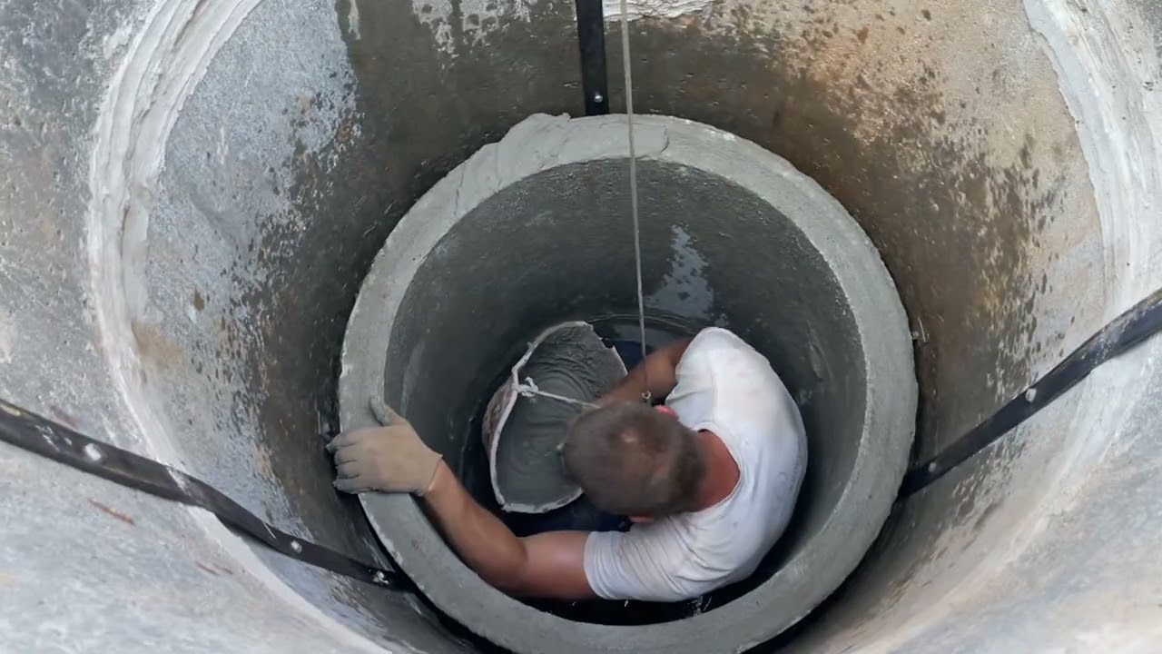 Углубление колодца в Щелканихе. 5-й колодец в деревне.