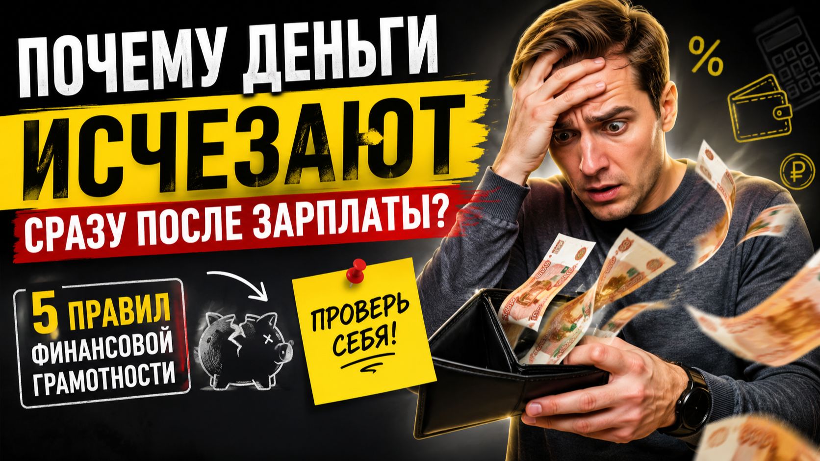 Почему деньги исчезают сразу после зарплаты? Правда, которую скрывают от себя многие