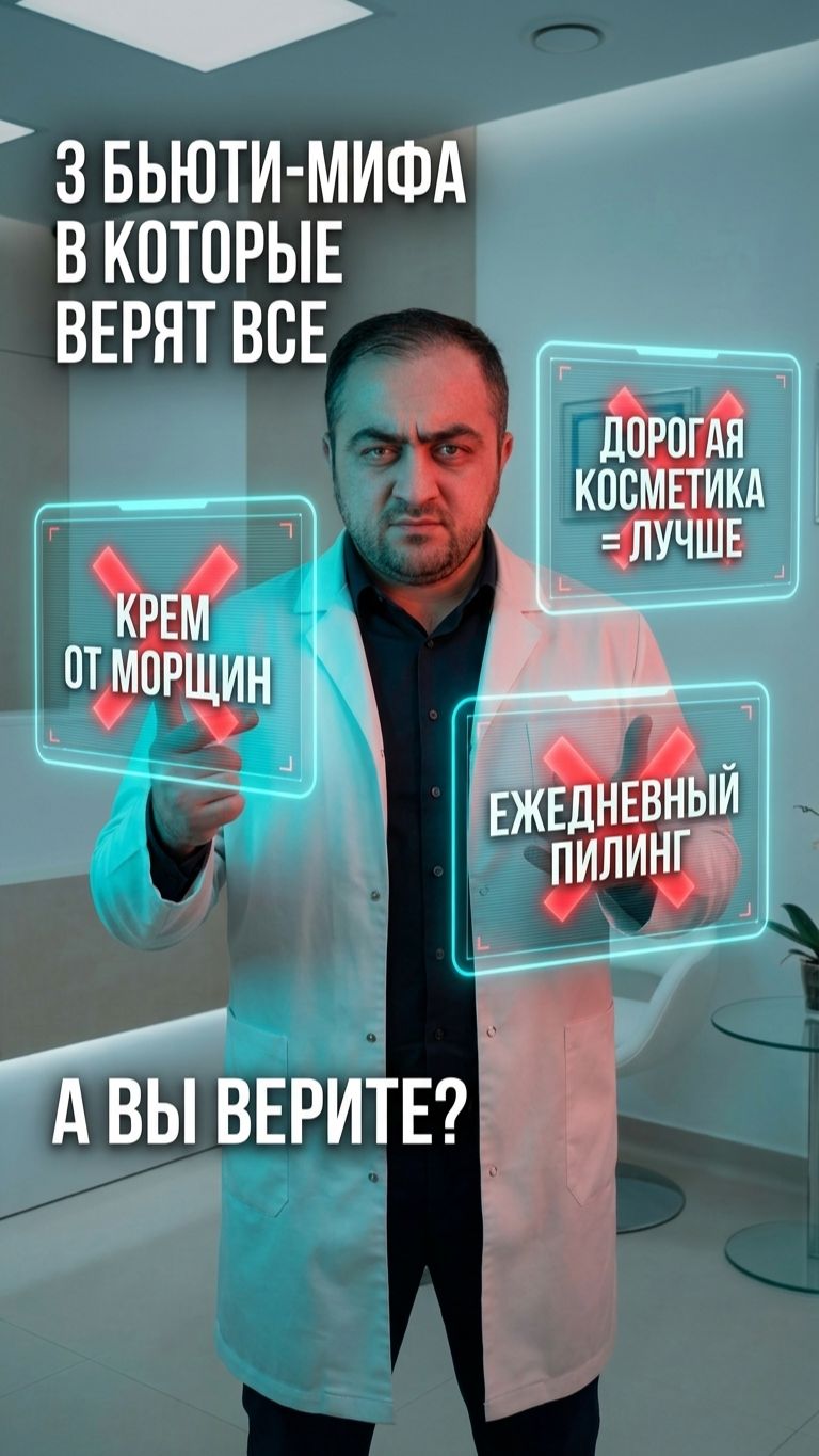 3 бьюти-мифа разрушают кожу: спикулы, ретинол-жжение, лососевое молочко. Что реально работает?