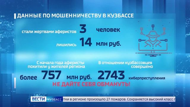 Кузбассовцы отдали мошенникам почти 14 млн рублей