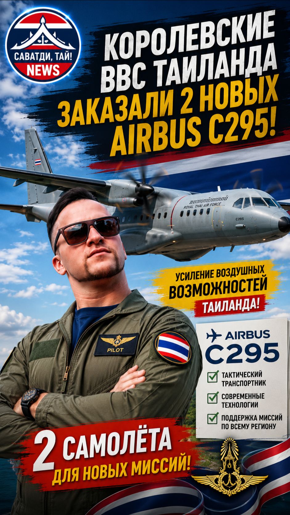 ТАИЛАНД ПОКУПАЕТ НОВЫЕ ВОЕННЫЕ САМОЛЁТЫ AIRBUS #новости #новостисегодня #тайланд