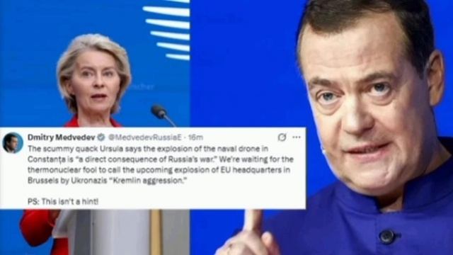 😂Медведев разносит бабку урсулу в информационном пространстве