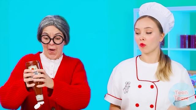 Кулинарный Челлендж# Я против Бабушки # Кто победит в кулинарной битве от TeenTeam Challenge