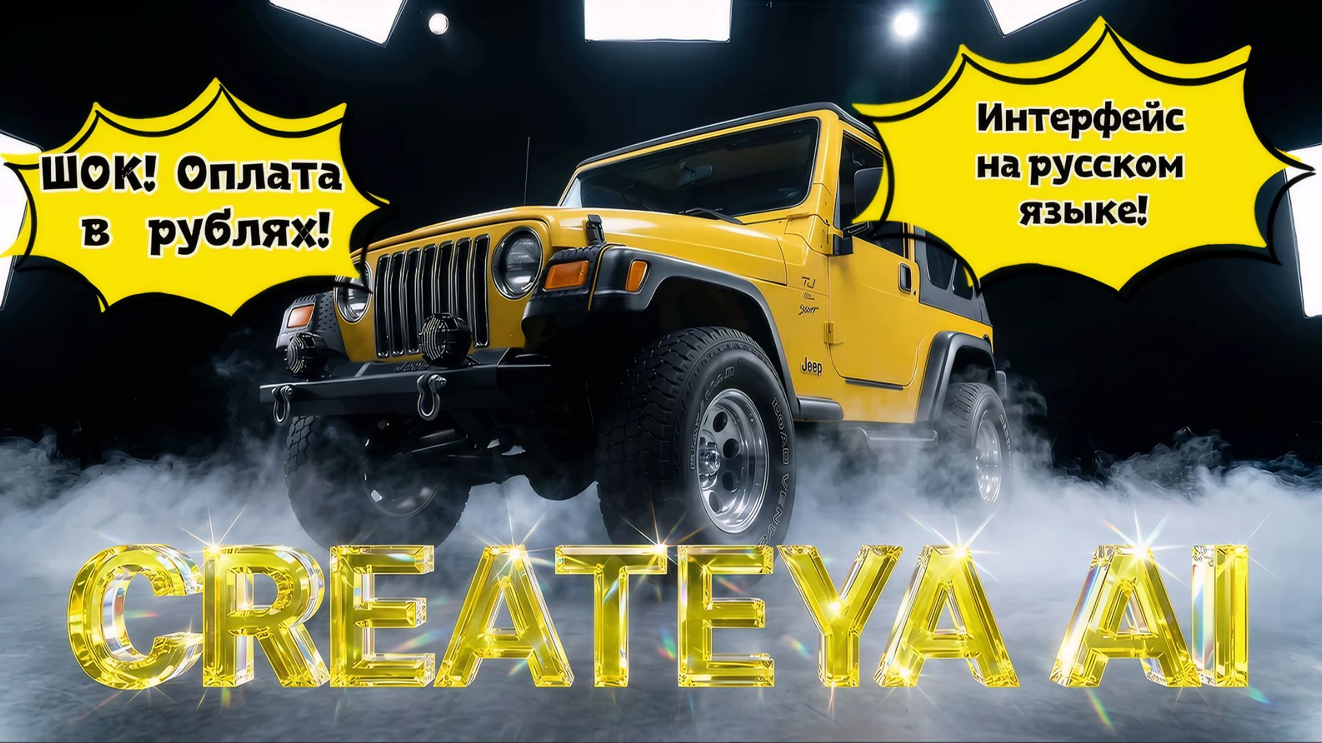 CREATEYA.AI  Урок 1 Генерируем Jeep