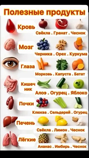 Полезные продукты