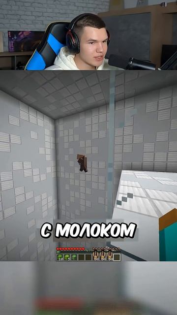 Воздух Или Кровать в Майнкрафт !🤔 #shorts #шортс #minecraft #майнкрафт #майн #прикол #мем #юмор