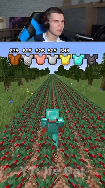Броня VS Ягоды в Майнкрафт! 🍓 #shorts #шортс #minecraft #майнкрафт #майн #прикол #мем #юмор #прикол