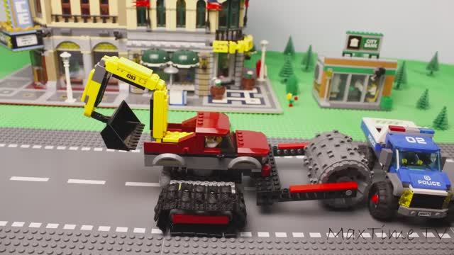 Экспериментальный полицейский грузовик LEGO Испытания и полоса препятствий!