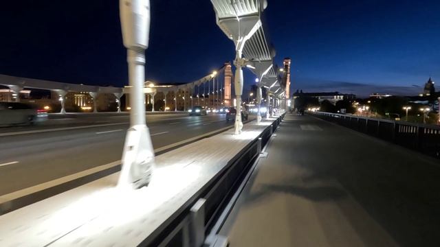 Крымский мост ночью