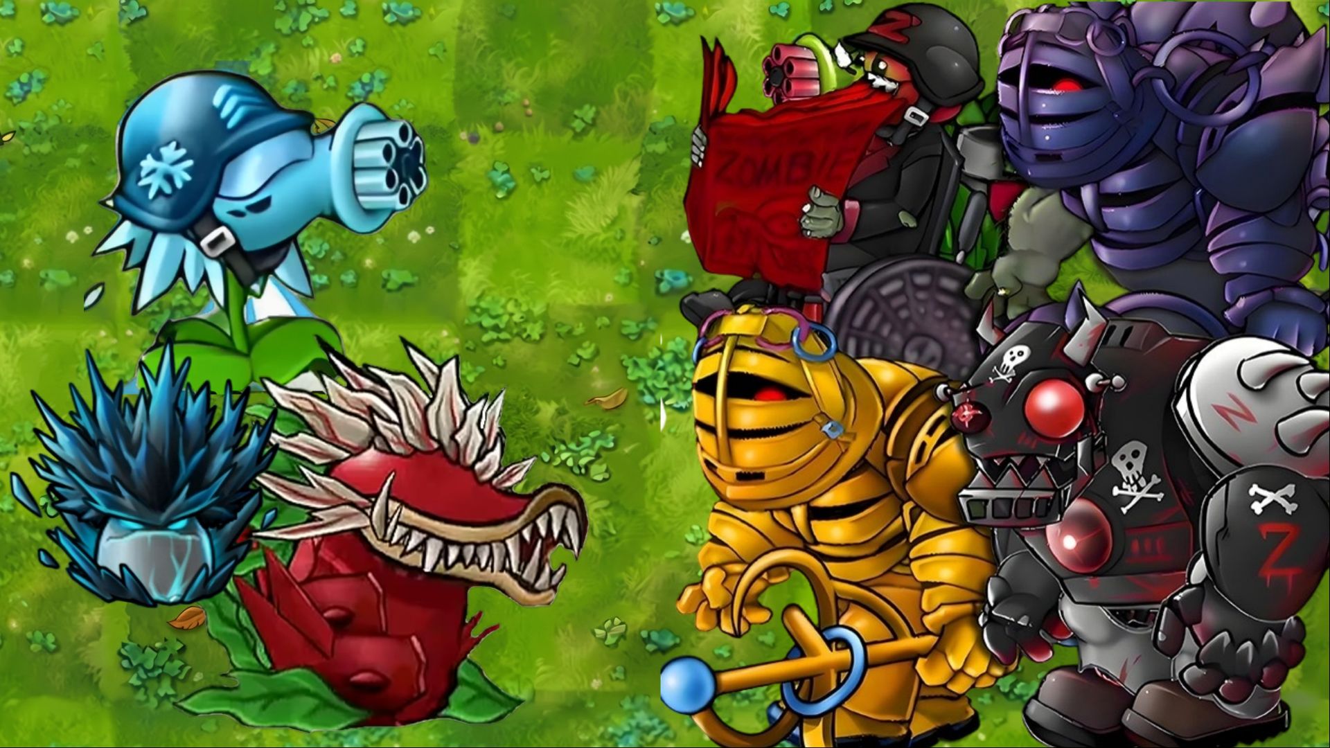 Растения против Зомби PVZ Fusion 3.6 Бесшумный ледяной гриб