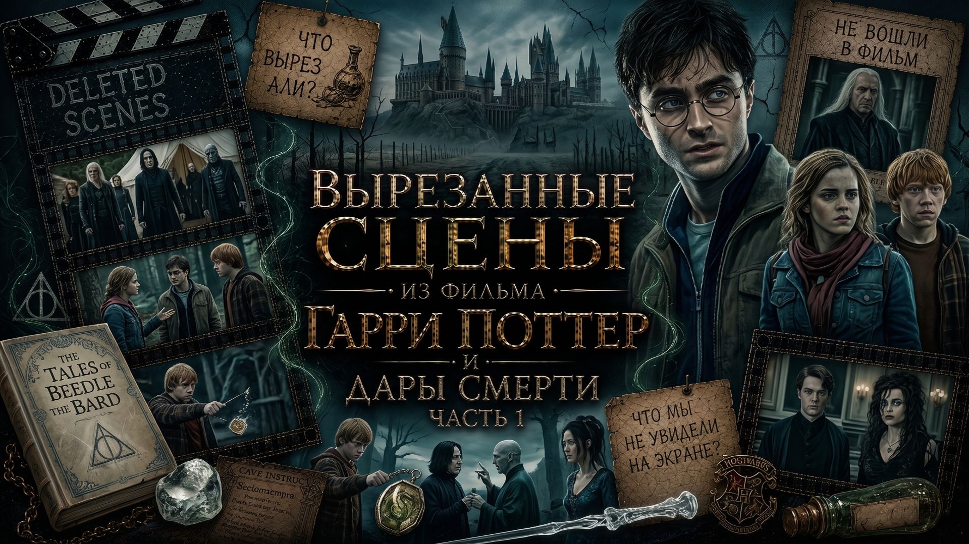 ВЫРЕЗАННЫЕ СЦЕНЫ ИЗ ФИЛЬМА ГАРРИ ПОТТЕР И ДАРЫ СМЕРТИ| Ч1