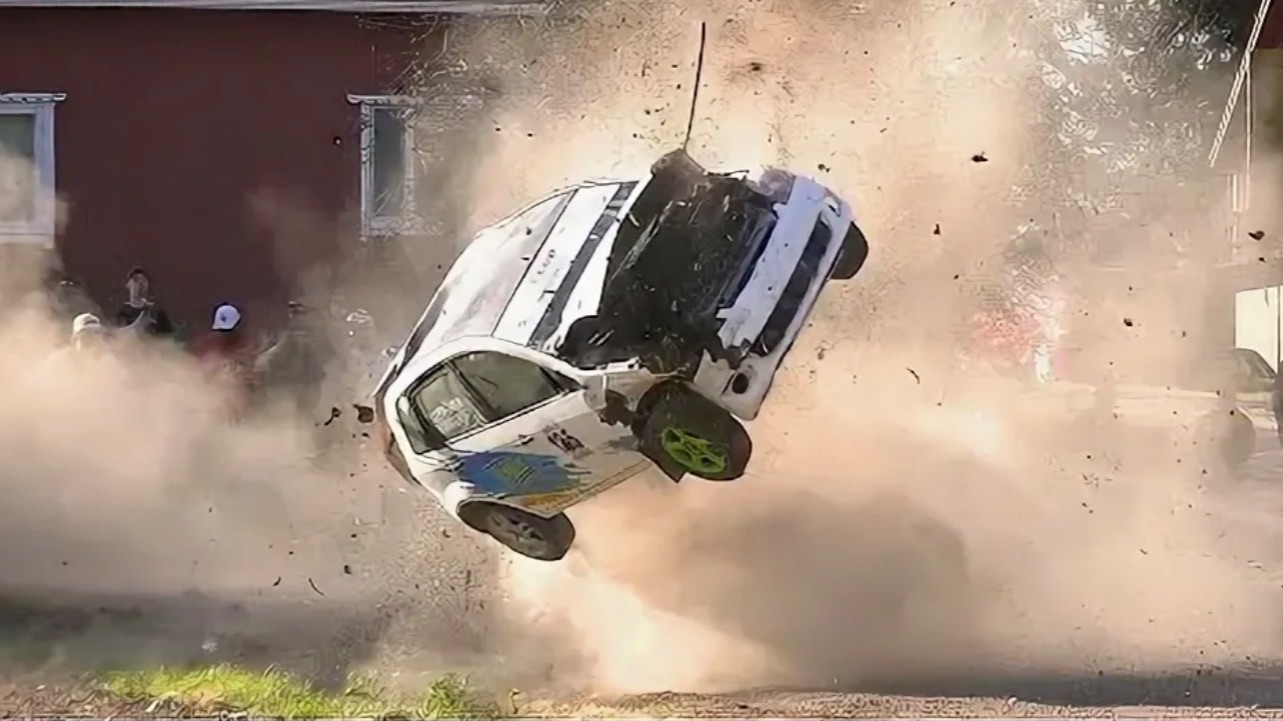 Жёсткие аварии на Ралли.