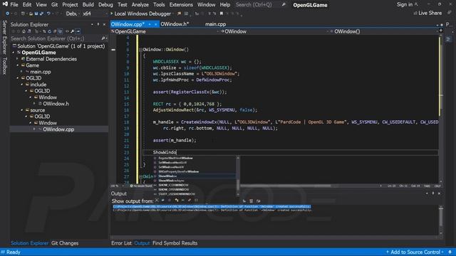 C++ OpenGL 3D Game Tutorial 1 Making The Window With Win32 API