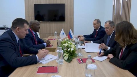 С.Лавров и Ф.Мшелбила, Санкт-Петербург, 5 июня 2026 года