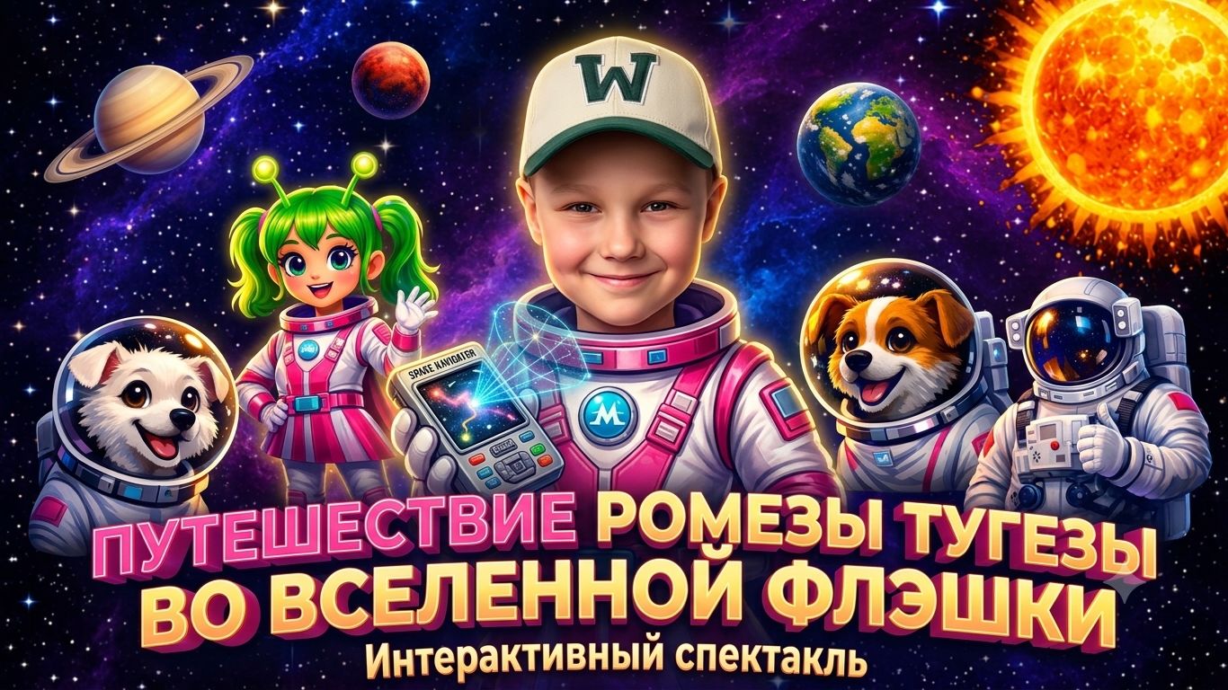 ПУТЕШЕСТВИЕ  РОМЕЗЫ ТУГЕЗЫ ВО ВСЕЛЕННОЙ ФЛЭШКИ