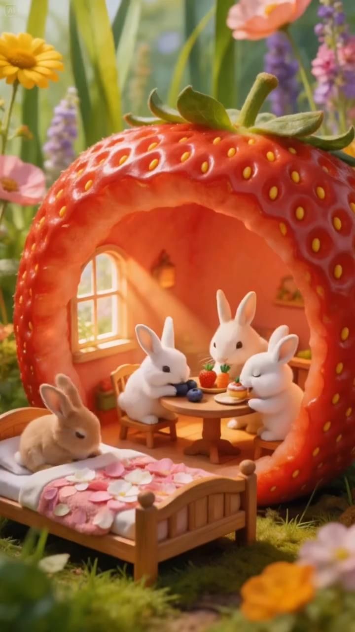🐰🍓 Кролики открыли сказочную фруктовую страну  🐰🍓
