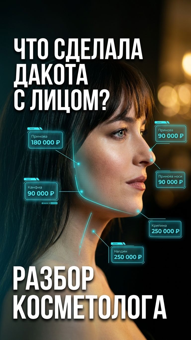 Дакота Джонсон: что реально сделано в лице? Разбор косметолога